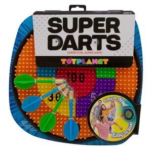 Toy Planet Super Darts Super Fun and Super Safe Game (Black Ring)